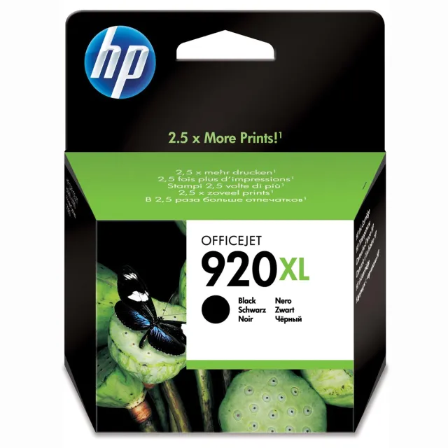 Hp inktcartridge 920XL, 1.200 pagina's, OEM CD975AE, zwart