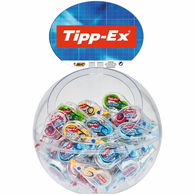 Tipp-ex Correctieroller Tipp-ex mini pocket mouse 5mmx6m display à 30 +10 stuks gratis