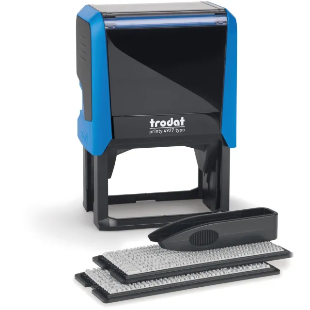 Trodat Doe-het-zelf stempel Printy Typo 4927 4.0, op blister zwart