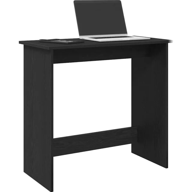 vidaXL Bureau 80x40x75 cm bewerkt hout zwart
