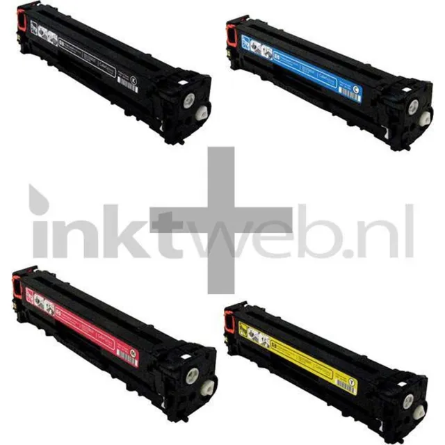FLWR Toner / 125A / 4-pack / Zwart en Kleur - Geschikt voor HP