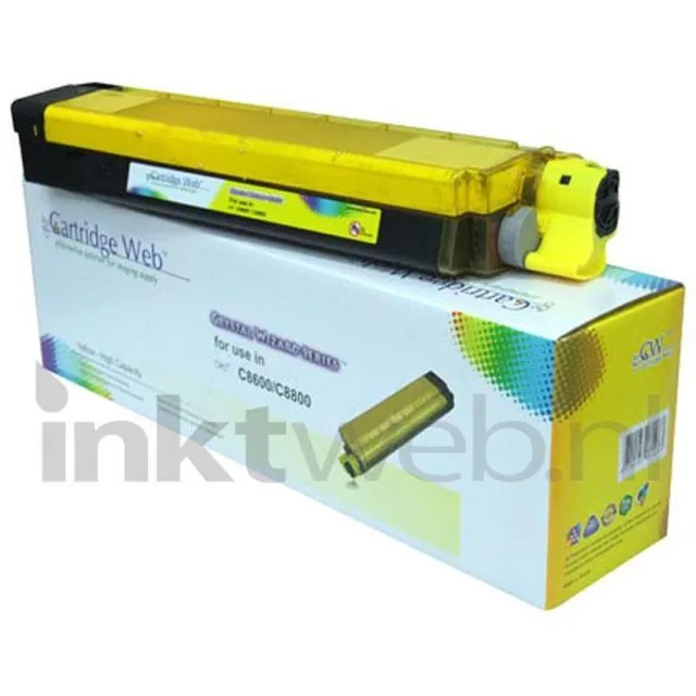 Oki FLWR - Toner / C8600 / C8800 / Geel - Geschikt voor Oki