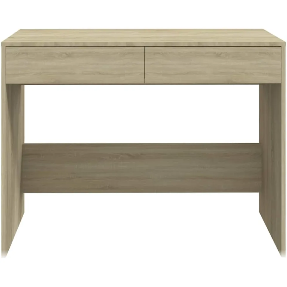 vidaXL Bureau 101x50x76,5 cm bewerkt hout sonoma eikenkleurig, foto 4