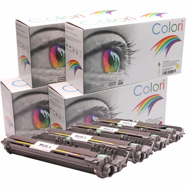 Colori Set 4x Colori huismerk OPC drum unit geschikt voor Brother DR-241CL voor DCP-9015CDW DCP-9017CDW DCP-9020CDW DCP-9022CDW HL-3140CW HL-3142CW HL-3150CDN HL-3150CDW HL-3152CDW HL-3170CDW HL-3172CDW Niet van toepassing