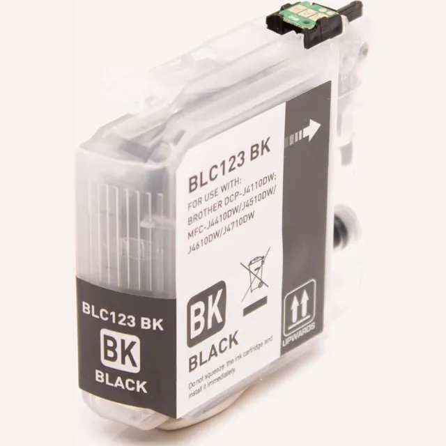 inkmaster Huismerk Premium cartidge voor Brother LC 121 LC 123 BK XL Zwart Brother DCP-J132W, DCP-J172W, DCP-J152W, DCP-J552DW, DCP-J752DW, DCP-J4110DW, MFC-J4410DW, MFC-J4510DW, MFC-J4610DW, MFC-J470DW, MFC-J4710DW, MFC-J650DW Black