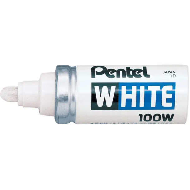 Pentel Viltstift Pentel 100W rond 4mm wit