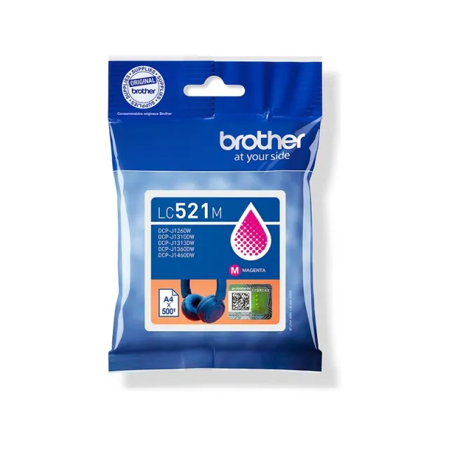 Brother LC-521M Inktcartridge Magenta