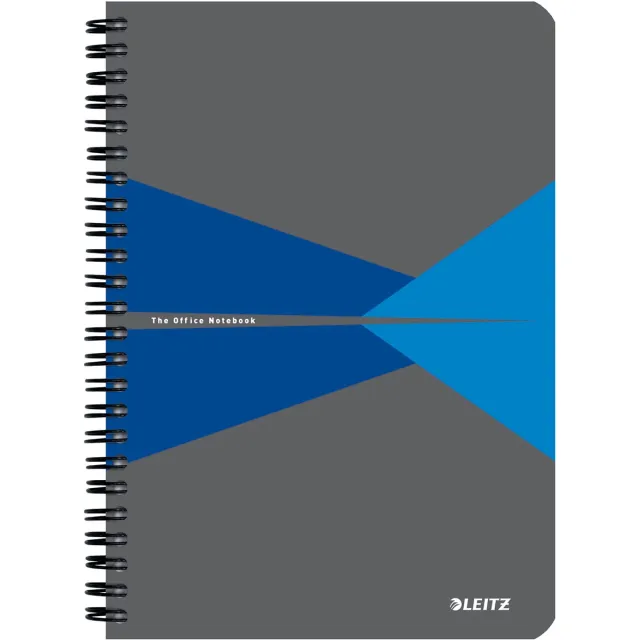 Leitz Office notitieboek, ft A5, kaft in PP, gelijnd, blauw