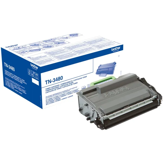 Brother toner, 8.000 pagina's, OEM TN-3480, zwart