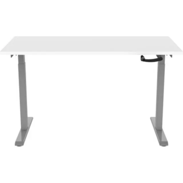 Game Hero Office Hero® Cosmic Slinger- Zit sta bureau in hoogte verstelbaar grijs frame - Game bureau - Computertafel - Werktafel - 180x80 - Wit