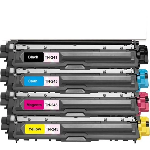 Inktkeuze TN-245 | TN-241 Zwart + Kleur - Huismerk laser toner cartridge compatible met Brother MFC-9130CDN / Brother MFC-9130CW / Brother MFC-9140CDN / Brother MFC-9142CDN / Brother MFC-9330CDW / Brother MFC-9332CDW / Brother MFC-9340CDW / Brother MFC-9342CDW Zwart, Geel, Magenta, Cyaan