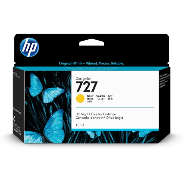 HP 727 - Inktcartridge / Geel (B3P21A) Zwart