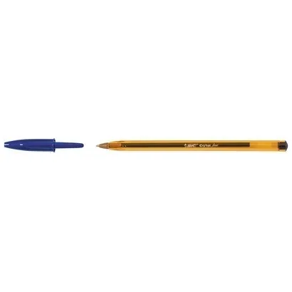 Bic Balpen Bic Cristal fijn blauw oranje