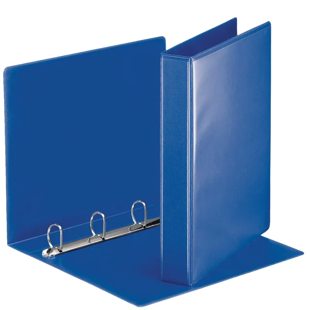 Esselte personaliseerbare ringmap, rug van 5,1 cm, 4 D-ringen van 30 mm, blauw
