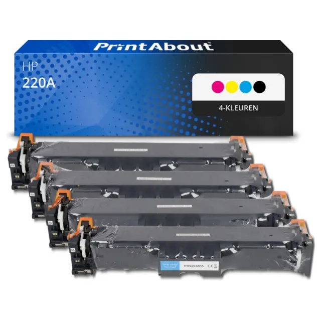 PrintAbout huismerk Toner 220A (W2200/01/02/03A) 4-kleuren Multipack Geschikt voor HP