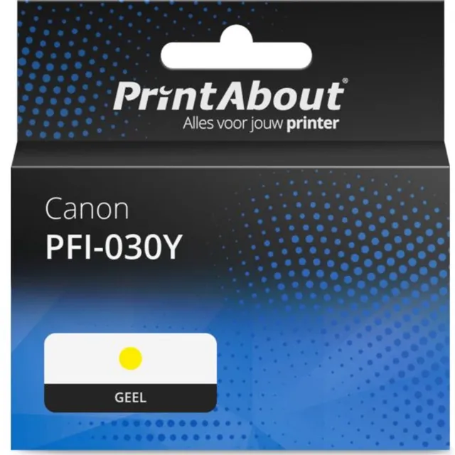 PrintAbout huismerk Inktcartridge PFI-030Y Geel geschikt voor Canon