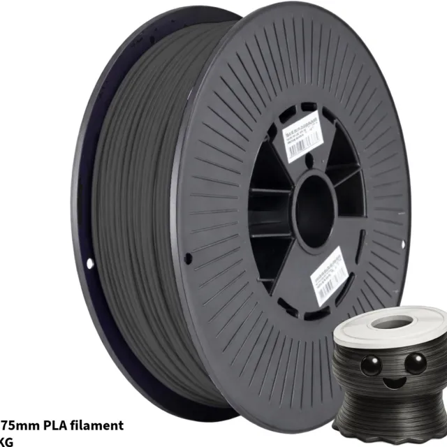 3Dvoordeel.nl Grijs PLA+ 3D Printer Filament 1.75 mm - Hoge Kwaliteit en Duurzaam - Compatibel met Creality, Bambu Lab, Esun en Andere 3D Printers - Perfect voor 3D Printen van Prototypes, Modellen en Accessoires - voor Professioneel en Thuisgebruik PLA Grijs