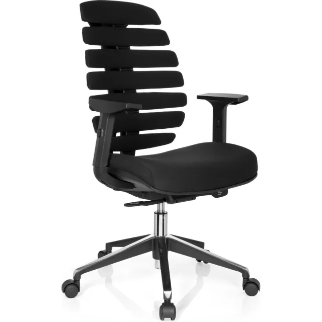 hjh office Ergo Line II - Bureaustoel - Stof - Zwart