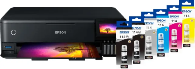 Epson EcoTank ET-8550 + 1 set extra inktflesjes