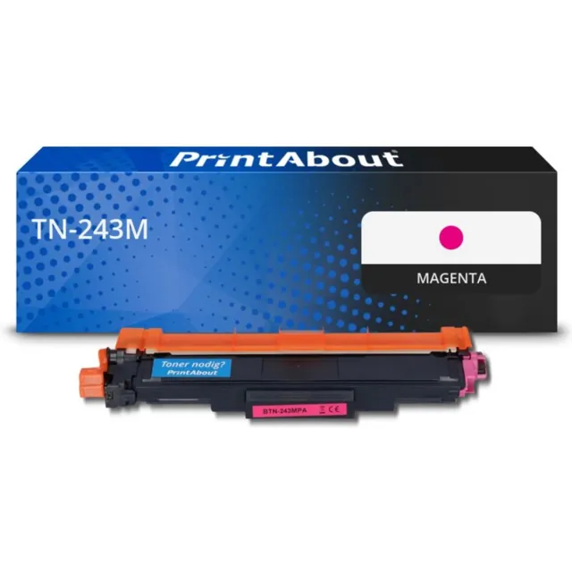 PrintAbout huismerk Toner TN-243M Magenta geschikt voor Brother