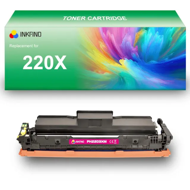 INKFIND 220X (W2203X) Magenta tonercartridge compatibel met HP 220X (W2203X) Magenta en toner cartridge - 1-pack Magenta Magenta x 1