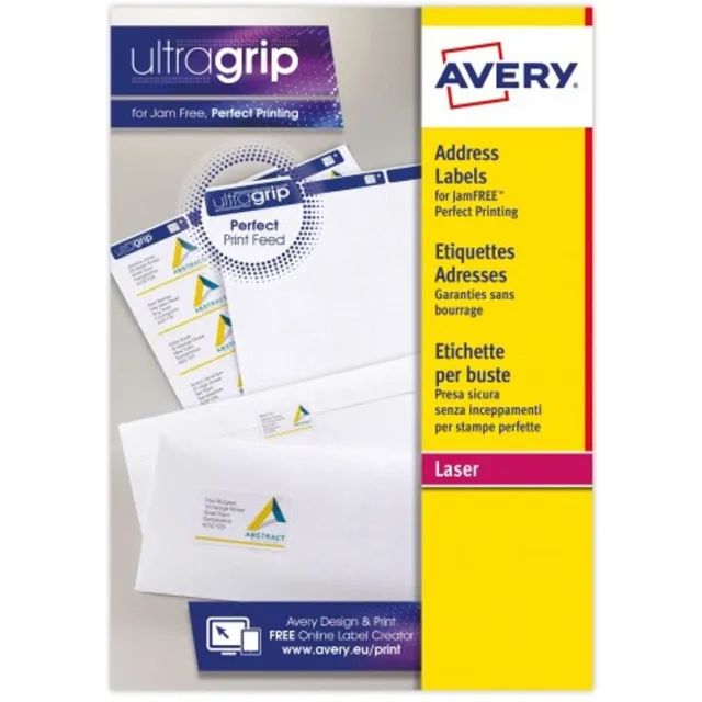Avery L7163-15 adreslabels Wit Zelfklevend label