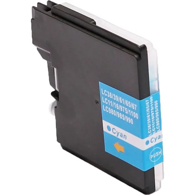 inkmaster Huismerk cartridge voor LC-985 C XL Cyaan | 1 x Cyaan Blauw cartridge voor Brother DCP J125, J140W, J315W, J515W, MFC J220, J265W, J410, J415W