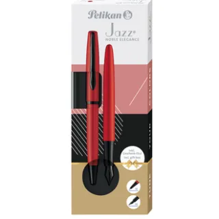 Schrijfset Pelikan Jazz Noble Elegance K36+P36 medium red
