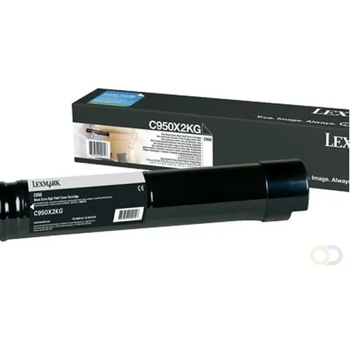 Lexmark C950X2KG 38000pages Noir cartouche toner et laser Zwart
