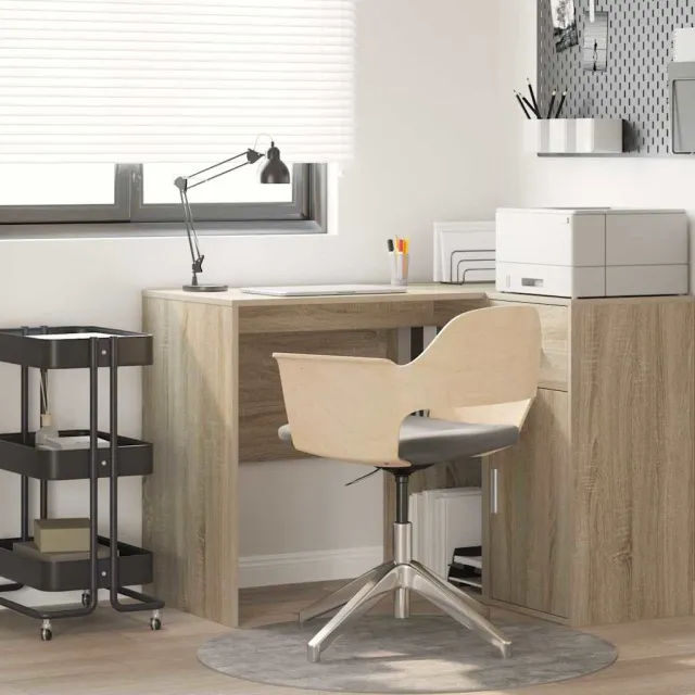vidaXL Bureau Sonoma Eiken 102 x 50 x 75 cm Bewerkt hout, foto 2