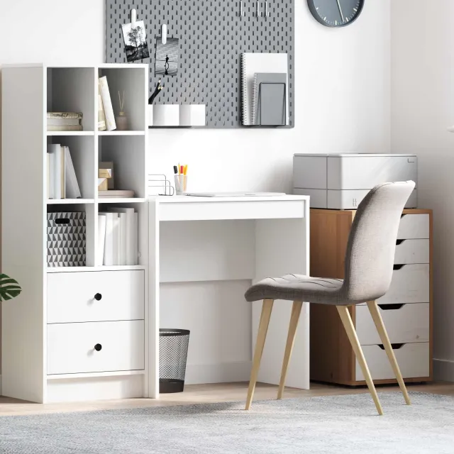 vidaXL Bureau Wit 70 x 40 x 76 cm, foto 2