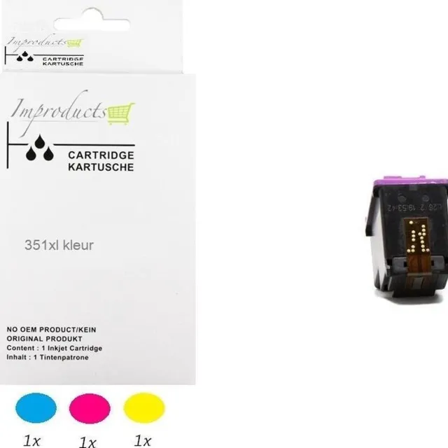 Improducts Inkt cartridges - Alternatief Hp 351 / 351XL CL CB338EE kleur