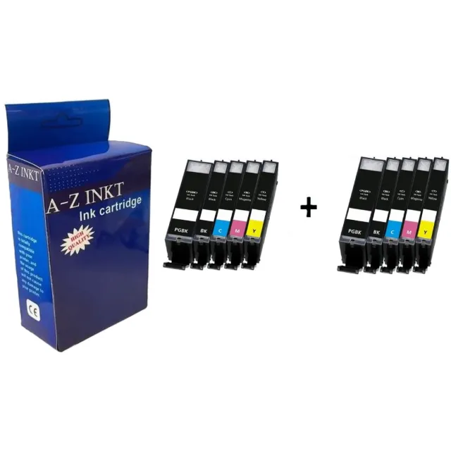 AtotZinkt huismerk XL cartridges voor Canon PGI-525xl / CLI-526xl, 2x multipack van 10 stuks voor Pixma IP4800, IP4850, IP4950, IX6550, MG5150, MG5200, MG5250, MG5300, MG5320, MG5350, MG6150, MG6250, MG8150, MG8250, MG715, MX715, MX884, MX885, MX895