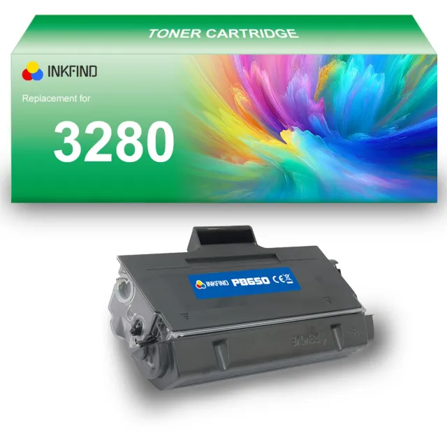 INKFIND TN-3280 tonercartridge compatibel met Brother 3230 TN3230 TN-3230 3280 TN3280 TN-3280 - 1-pack Zwart Zwart x 1