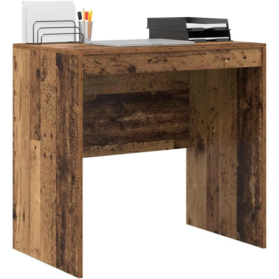 vidaXL Bureau Oudhout 80 x 50 x 76 cm Bruin