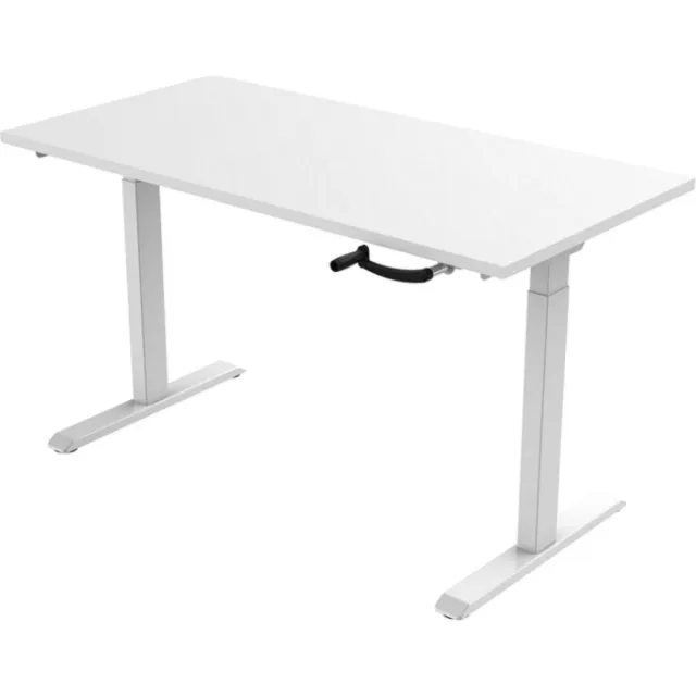 Game Hero Office Hero® Cosmic Slinger- Zit sta bureau in hoogte verstelbaar wit frame - Game bureau - Computertafel - Werktafel - 140x80 - Wit