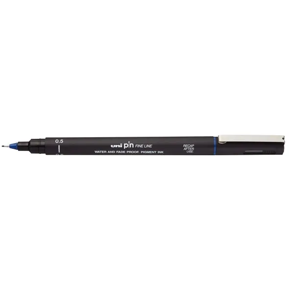 Uni-ball Fineliner Uni-ball Pin 0,5mm blauw