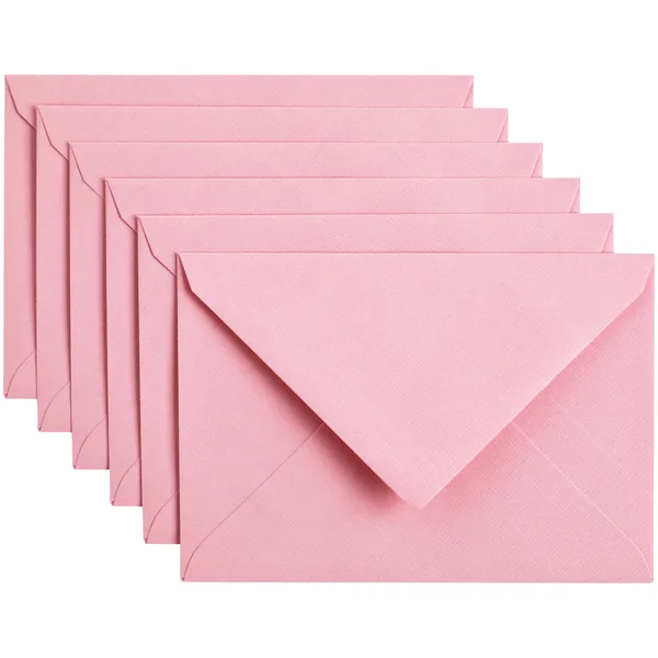 Papicolor Envelop Papicolor C6 114x162mm babyroze pak à 6 stuks