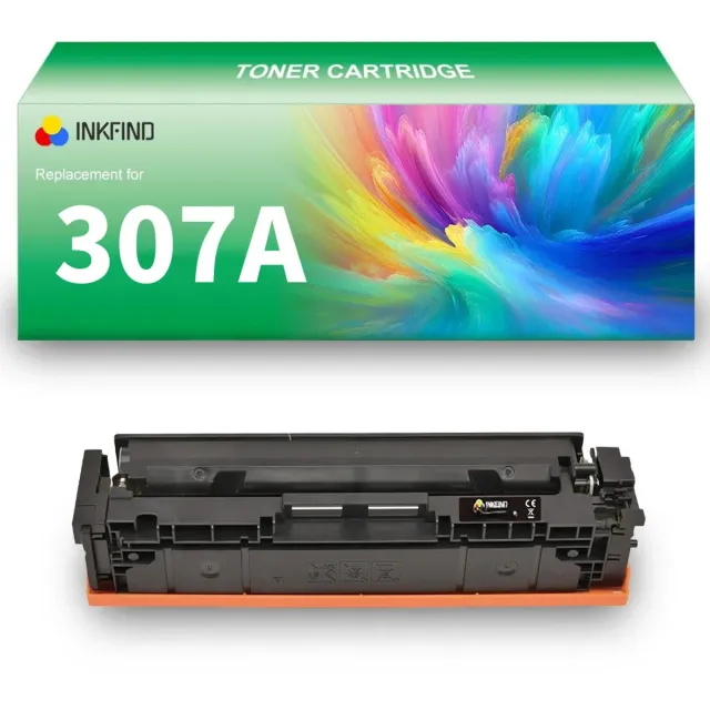 INKFIND 307A (CE740A) Zwart tonercartridge compatibel met HP 307A (CE740A) Zwart - 1-pack Black Zwart x 1