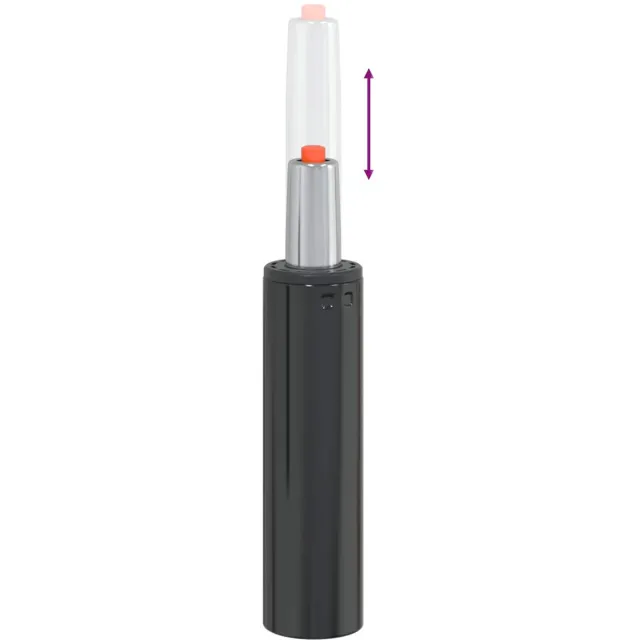 vidaXL Bureaustoel - Gas - Cilinder - Zwart - 239-309 - mm - IJzer