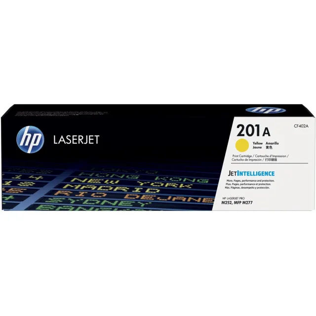 Hp toner 201A, 1 400 pagina's, OEM CF402A, geel