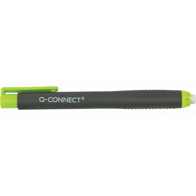 Q-CONNECT gum pen, zwart/groen