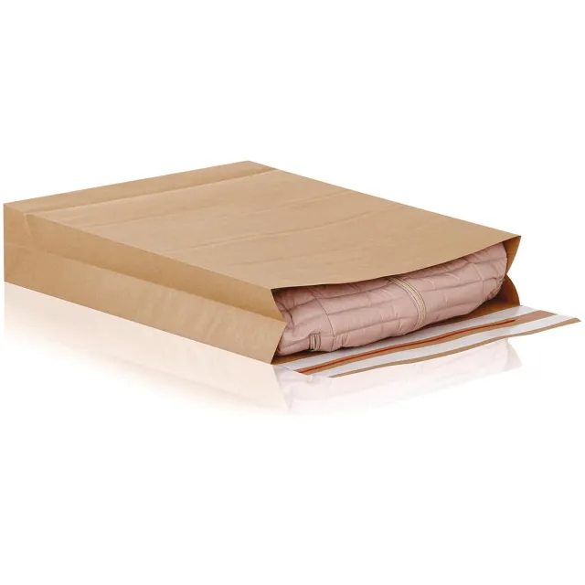 e-green enveloppen met blokbodem 590 x 450 mm, 100 stuks bruin