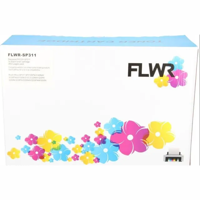 FLWR Toners / Ricoh 407246 / zwart / Geschikt voor Ricoh