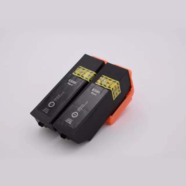 KATRIZ huismerk inkt voor|Epson T3351XLBK|23ml | ( 2stuks) - Met chip Zwart