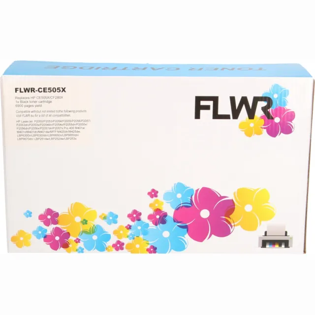 FLWR Toner / 80X / Zwart - Geschikt voor HP