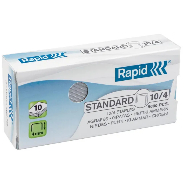 Rapid Nietjes 10/4 gegalvaniseerd doos van 5000 stuks groen