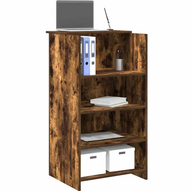 vidaXL Receptiebalie 55x50x103,5 cm bewerkt hout gerookt eikenkleurig Bruin