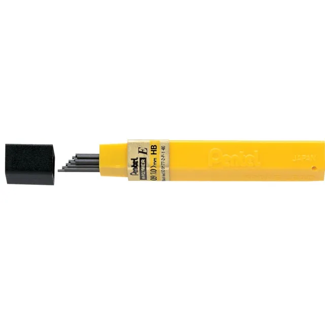 Pentel potloodstiften, 0,9 mm, HB, etui van 12 stuks