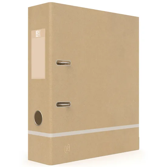 Oxford Ordner Oxford Touareg A4 80mm karton naturel/wit